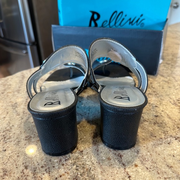 💥💥🔥BELLINI Toe Sandals- Black & Silver - Excellent Condtion!🔥💥💥 - Picture 5 of 11